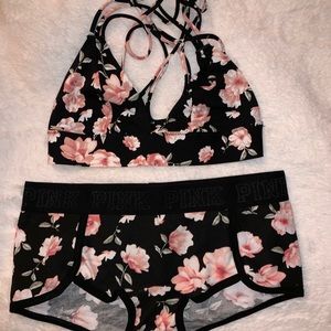 VS PINK bralette and boyshort set